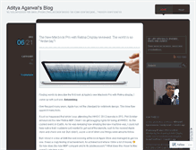 Tablet Screenshot of adityaagarwal.wordpress.com