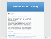 Tablet Screenshot of leadershipcoach.wordpress.com