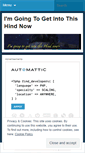 Mobile Screenshot of imgoingtogetintothishindnow.wordpress.com