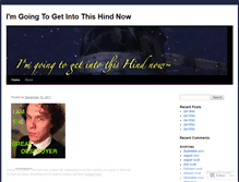 Tablet Screenshot of imgoingtogetintothishindnow.wordpress.com