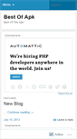 Mobile Screenshot of bestofapk.wordpress.com