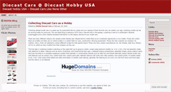 Desktop Screenshot of diecasthobbyusa.wordpress.com