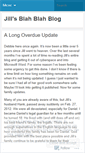 Mobile Screenshot of jillsblahblahblog.wordpress.com