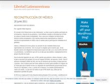 Tablet Screenshot of libertadlatinoamericana.wordpress.com