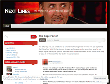 Tablet Screenshot of nextlines.wordpress.com