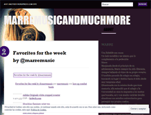 Tablet Screenshot of marremusicandmuchmore.wordpress.com