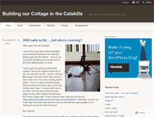 Tablet Screenshot of cottagebuild.wordpress.com