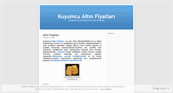 Desktop Screenshot of kuyumcualtinfiyatlari.wordpress.com