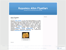 Tablet Screenshot of kuyumcualtinfiyatlari.wordpress.com