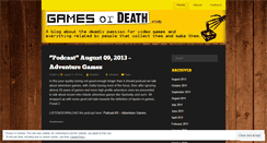 Desktop Screenshot of gamesordeath.wordpress.com