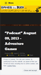 Mobile Screenshot of gamesordeath.wordpress.com