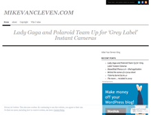 Tablet Screenshot of mikevancleven.wordpress.com