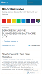 Mobile Screenshot of bmoreinclusive.wordpress.com