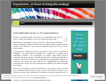 Tablet Screenshot of exposimetro.wordpress.com