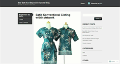Desktop Screenshot of bedbathbeyondcoupon.wordpress.com