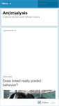 Mobile Screenshot of animalbehaviorscience.wordpress.com