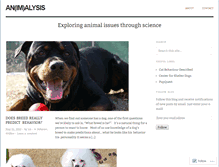 Tablet Screenshot of animalbehaviorscience.wordpress.com