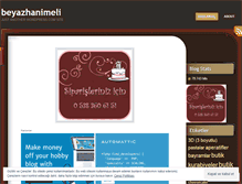 Tablet Screenshot of beyazhanimeli.wordpress.com