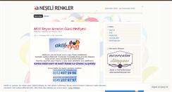 Desktop Screenshot of neselirenkler.wordpress.com