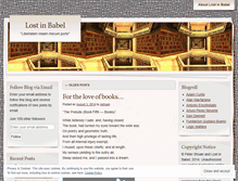 Tablet Screenshot of lostinbabel.wordpress.com