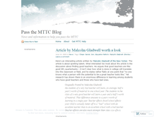 Tablet Screenshot of passthemttc.wordpress.com