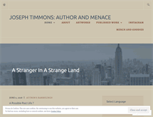 Tablet Screenshot of josephtimmons.wordpress.com
