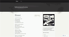 Desktop Screenshot of bittersweetverse.wordpress.com