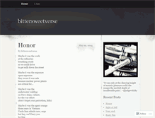 Tablet Screenshot of bittersweetverse.wordpress.com