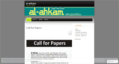 Desktop Screenshot of jurnalahkam.wordpress.com