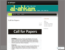 Tablet Screenshot of jurnalahkam.wordpress.com