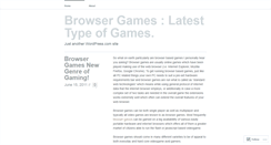 Desktop Screenshot of browsergames6.wordpress.com