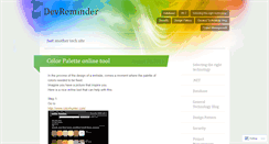 Desktop Screenshot of devreminder.wordpress.com