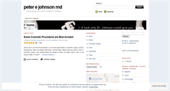 Desktop Screenshot of peterejohnsonmd.wordpress.com