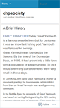 Mobile Screenshot of chpsociety.wordpress.com