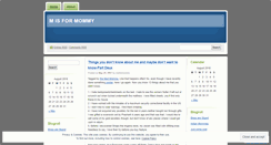 Desktop Screenshot of misformommy.wordpress.com