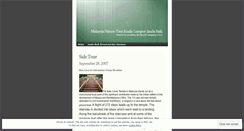 Desktop Screenshot of malaysianature.wordpress.com