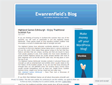 Tablet Screenshot of ewanrenfield.wordpress.com