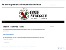 Tablet Screenshot of onestrugglesouthflorida.wordpress.com