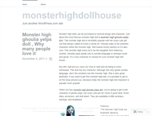 Tablet Screenshot of monsterhighdollhouse.wordpress.com