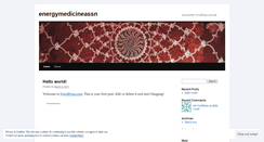 Desktop Screenshot of energymedicineassn.wordpress.com