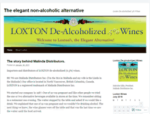 Tablet Screenshot of loxtonwines.wordpress.com