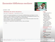 Tablet Screenshot of encuentrobibliotecasescolares.wordpress.com