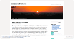 Desktop Screenshot of laurascreativemess.wordpress.com