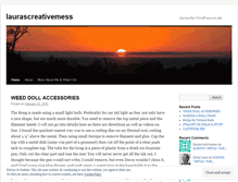 Tablet Screenshot of laurascreativemess.wordpress.com