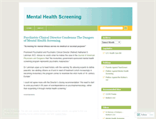 Tablet Screenshot of mentalhealthscreening.wordpress.com