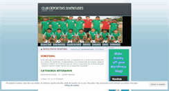Desktop Screenshot of juventudesclub.wordpress.com