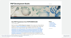 Desktop Screenshot of phpdevelopmentstudio.wordpress.com