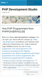 Mobile Screenshot of phpdevelopmentstudio.wordpress.com