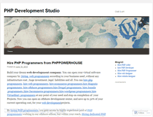 Tablet Screenshot of phpdevelopmentstudio.wordpress.com