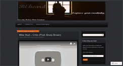 Desktop Screenshot of beheard2.wordpress.com